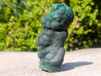 Natural Botryoidal Stalagmite Silky Malachite Specimen x 1 From L'Etoile Mine, Congo