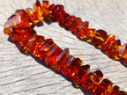 Hand Made AA Grade Fossil Amber Necklace x 1 From Poland