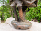 Hand Made Antique Benin Bronze Ceremonial Vessel with Lid x 1 From Benin, Nigeria