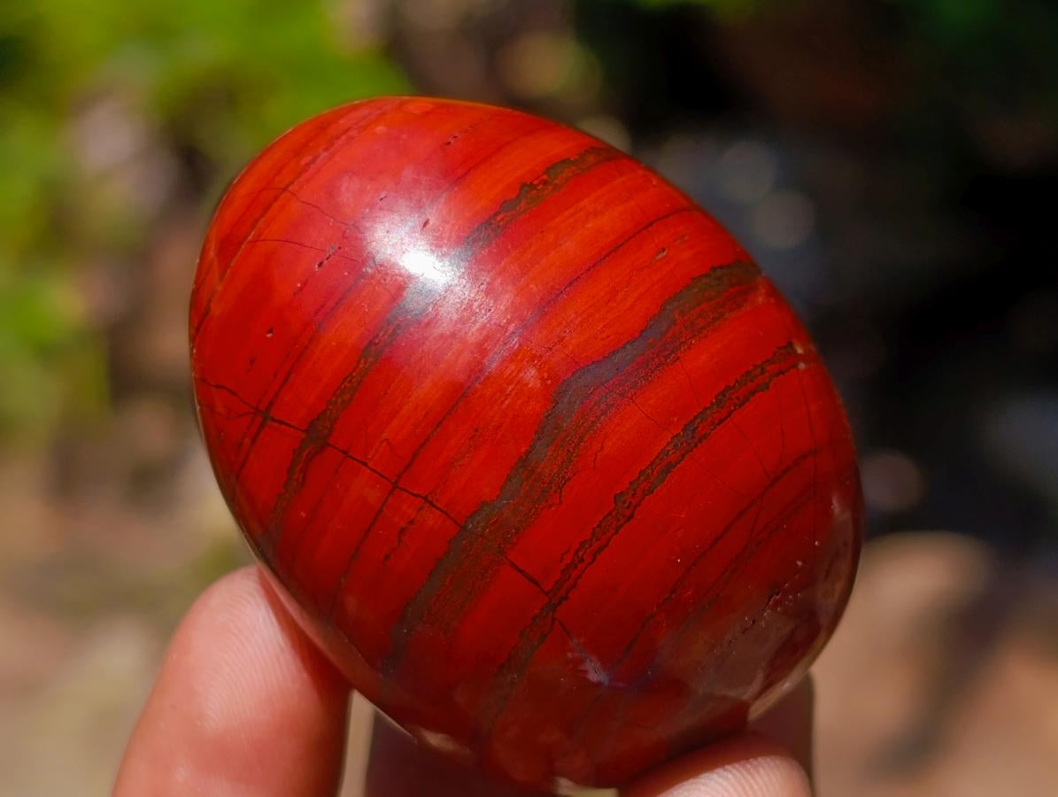Polished Set of 4 Malachite and Red Jasper Eggs and Bowls x 1 From Southern Africa