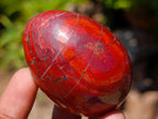 Polished Set of 4 Malachite and Red Jasper Eggs and Bowls x 1 From Southern Africa