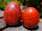 Polished Set of 4 Malachite and Red Jasper Eggs and Bowls x 1 From Southern Africa
