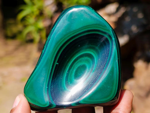 Polished Set of 4 Malachite and Red Jasper Eggs and Bowls x 1 From Southern Africa