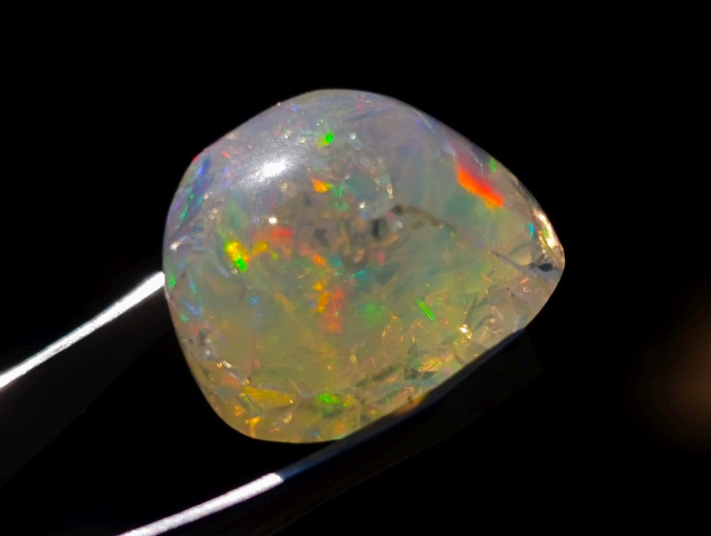 Polished Spectacular Rare Large Gemmy Clear Ethiopian Precious Opal x 1 From Welo, Ethiopia