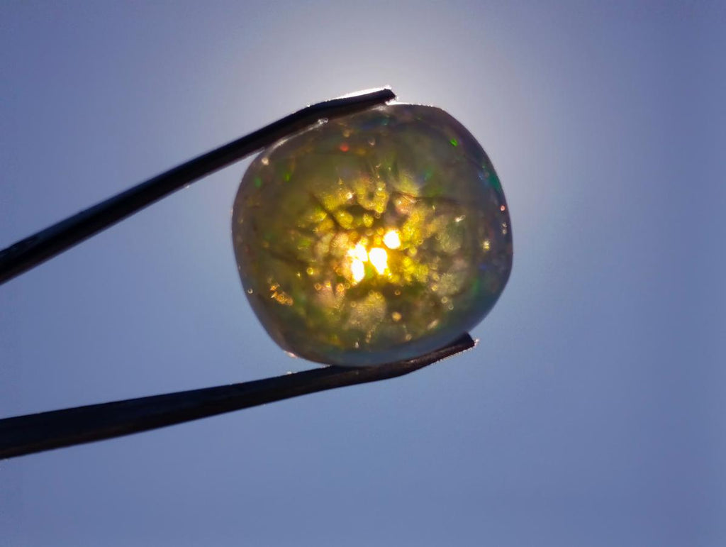 Polished Spectacular Rare Large Gemmy Clear Ethiopian Precious Opal x 1 From Welo, Ethiopia