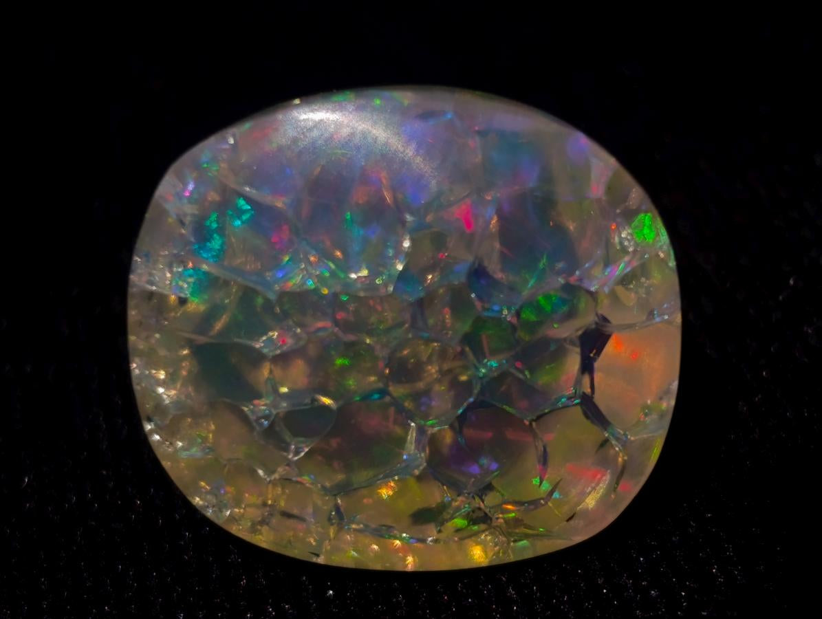 Polished Spectacular Rare Large Gemmy Clear Ethiopian Precious Opal x 1 From Welo, Ethiopia