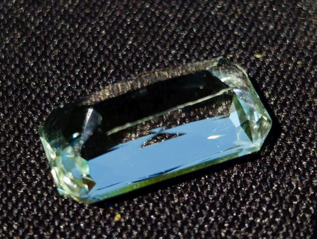 Polished Faceted Triphane Spodumene Green Hiddenite Stone x 1 From Afghanistan