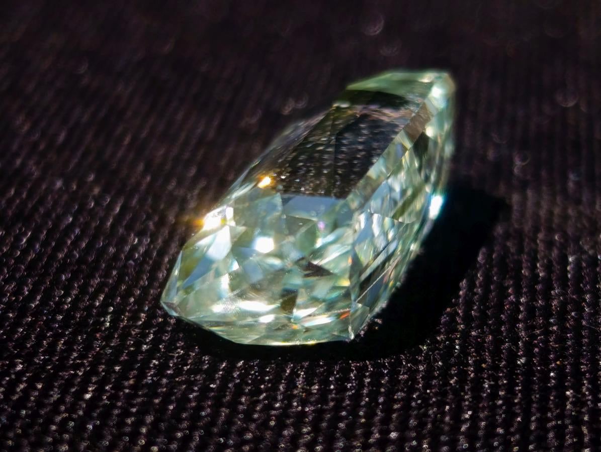 Polished Faceted Triphane Spodumene Green Hiddenite Stone x 1 From Afghanistan