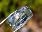 Polished Faceted Triphane Spodumene Green Hiddenite Stone x 1 From Afghanistan