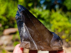Natural Twin Smokey Quartz Crystal Cluster with Fluorescent Hyalite Opal x 1 From Erongo, Namibia