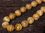 Hand Made Namibian Desert Picture Stone Jasper Beaded Necklace x 1 From Namibia