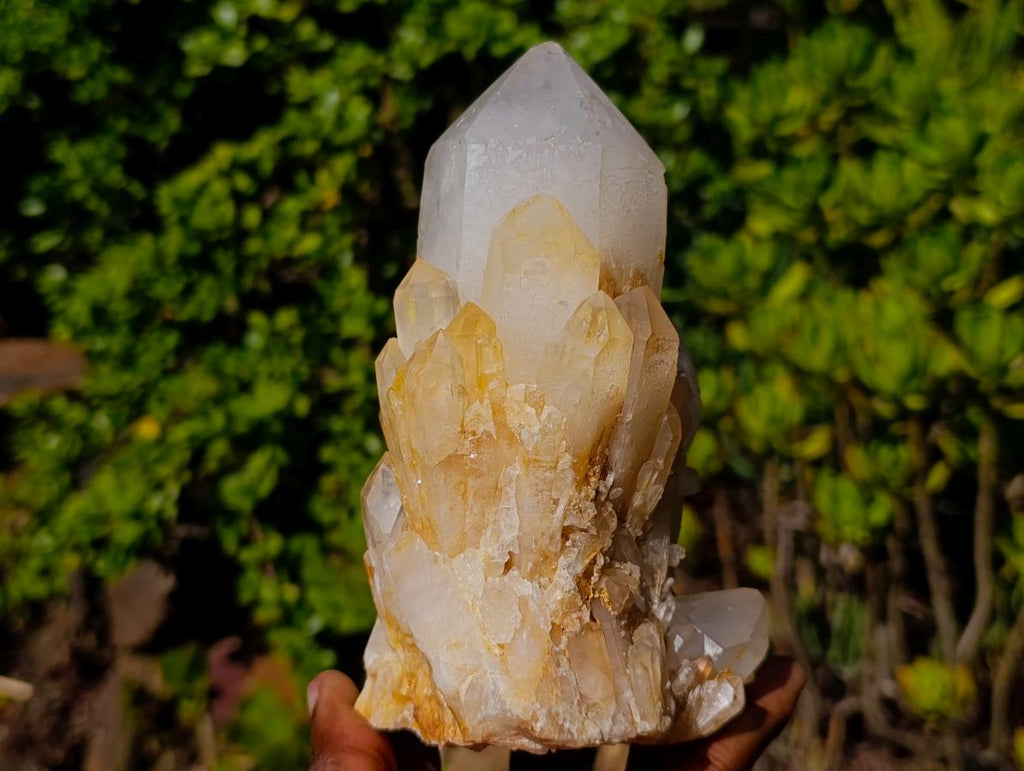 Polished and Natural Beautiful Well Balanced Perfect Candle Quartz Crystal Cluster x 1 From Antsirabe, Madagascar