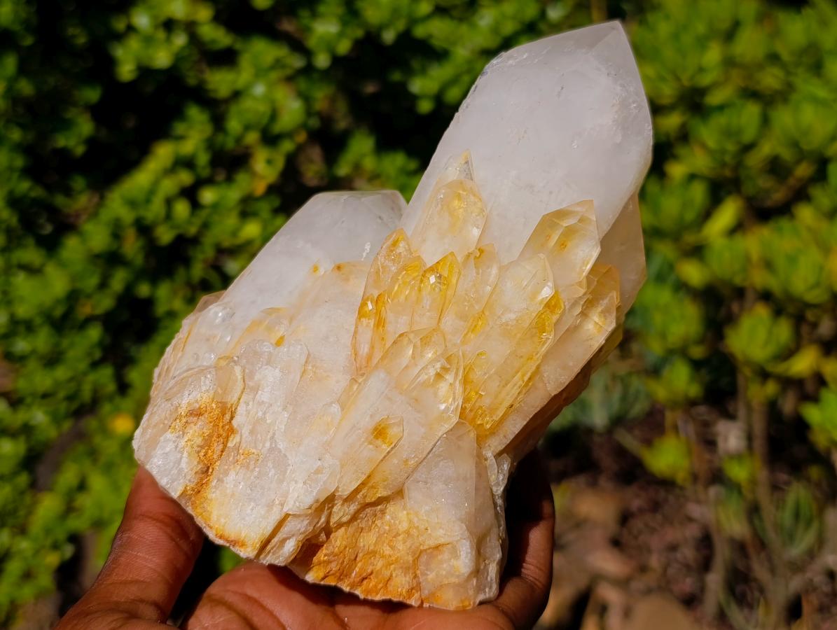 Polished and Natural Beautiful Well Balanced Perfect Candle Quartz Crystal Cluster x 1 From Antsirabe, Madagascar