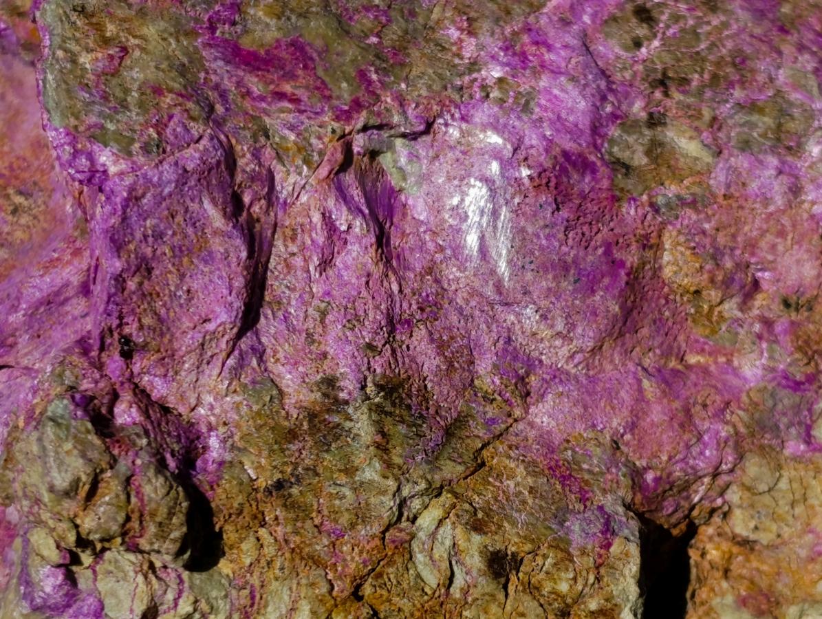 Natural Large Stichtite and Serpentine Rough Colourful Rare Specimen x 1 From Barberton, South Africa