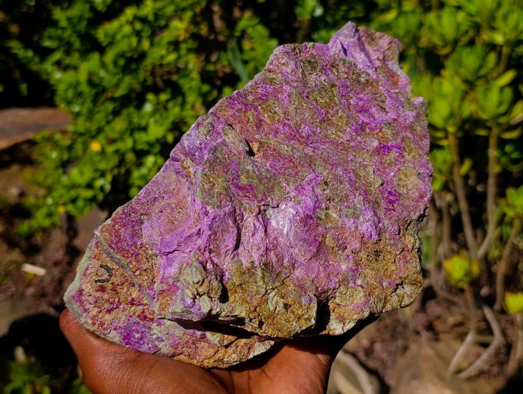 Natural Large Stichtite and Serpentine Rough Colourful Rare Specimen x 1 From Barberton, South Africa