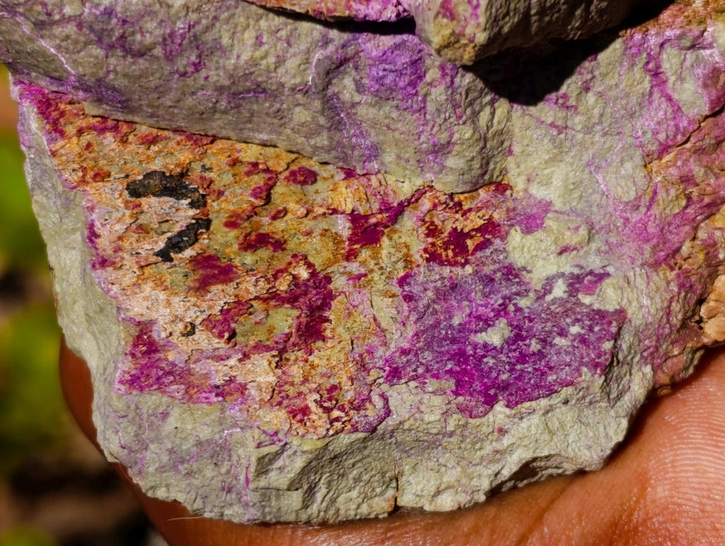 Natural Large Stichtite and Serpentine Rough Colourful Rare Specimen x 1 From Barberton, South Africa