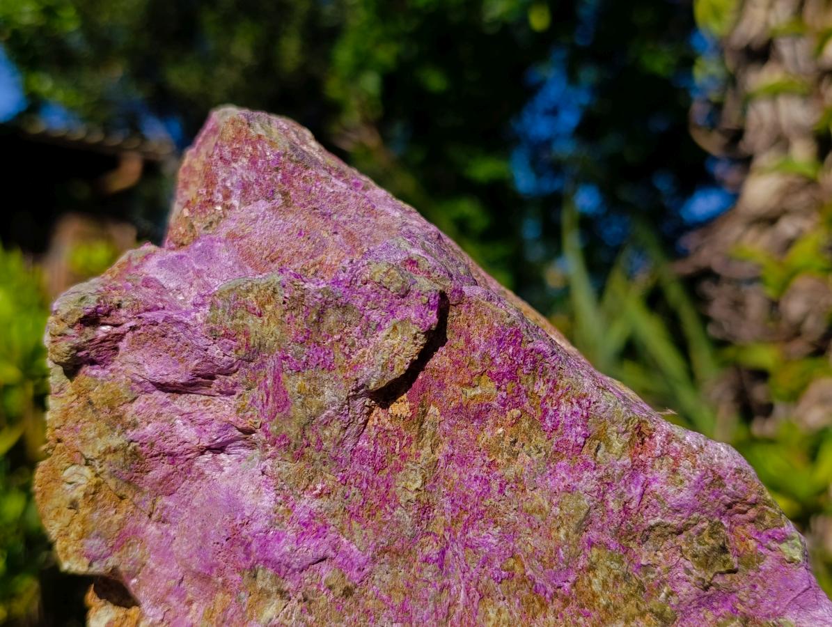 Natural Large Stichtite and Serpentine Rough Colourful Rare Specimen x 1 From Barberton, South Africa