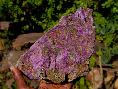 Natural Large Stichtite and Serpentine Rough Colourful Rare Specimen x 1 From Barberton, South Africa