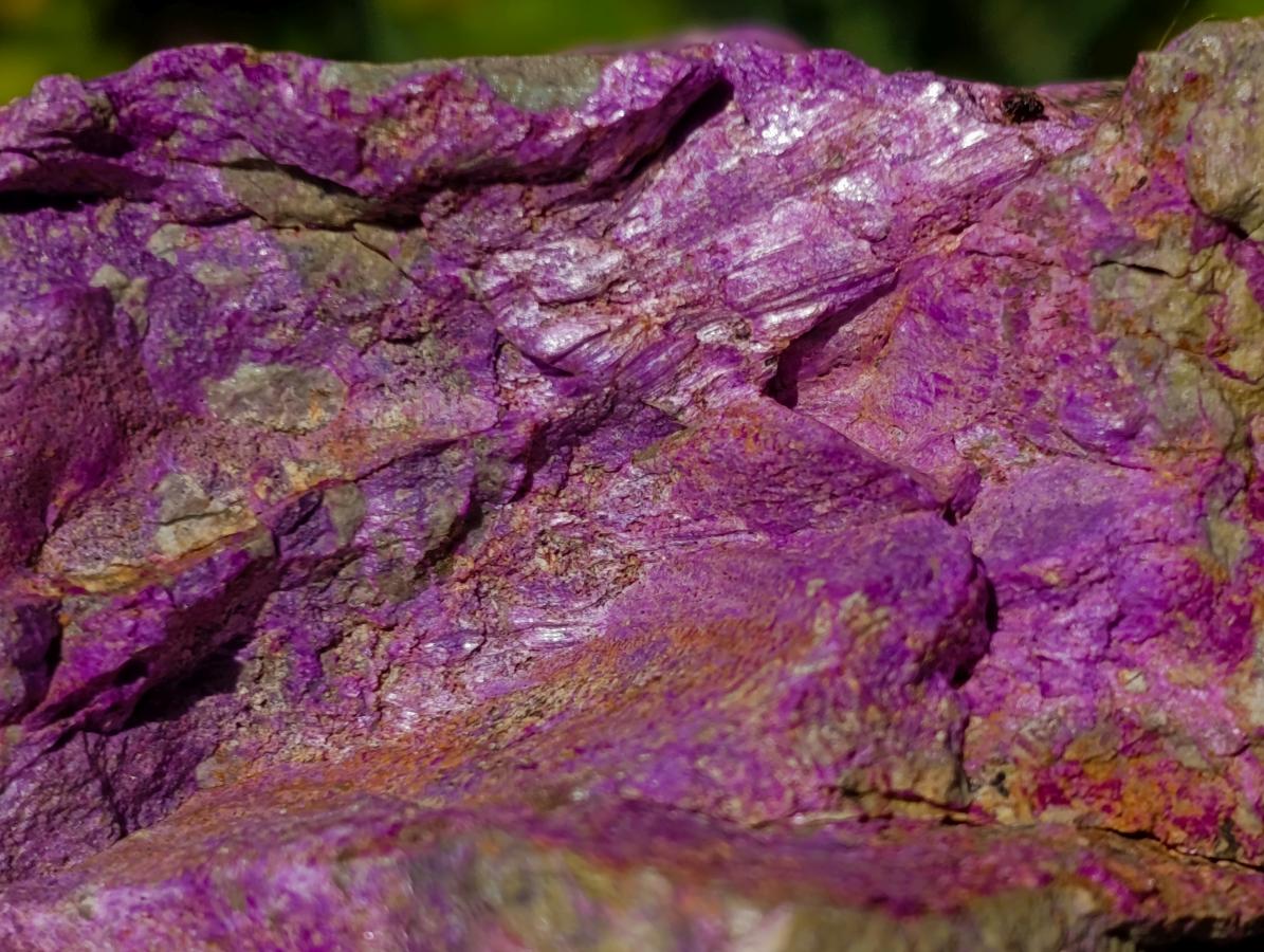 Natural Large Stichtite and Serpentine Rough Colourful Rare Specimen x 1 From Barberton, South Africa