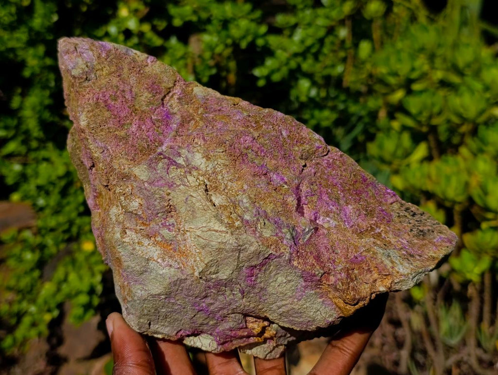 Natural Large Stichtite and Serpentine Rough Colourful Rare Specimen x 1 From Barberton, South Africa