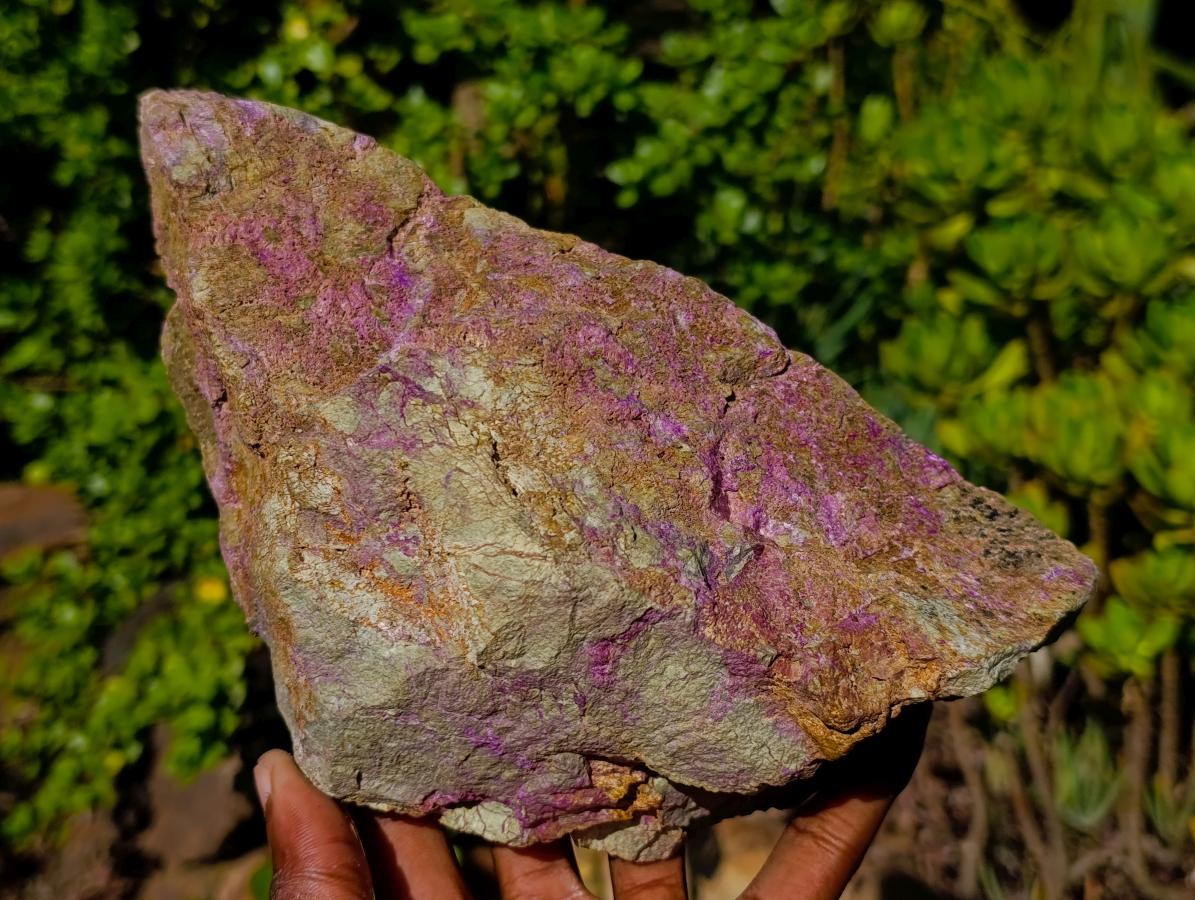 Natural Large Stichtite and Serpentine Rough Colourful Rare Specimen x 1 From Barberton, South Africa