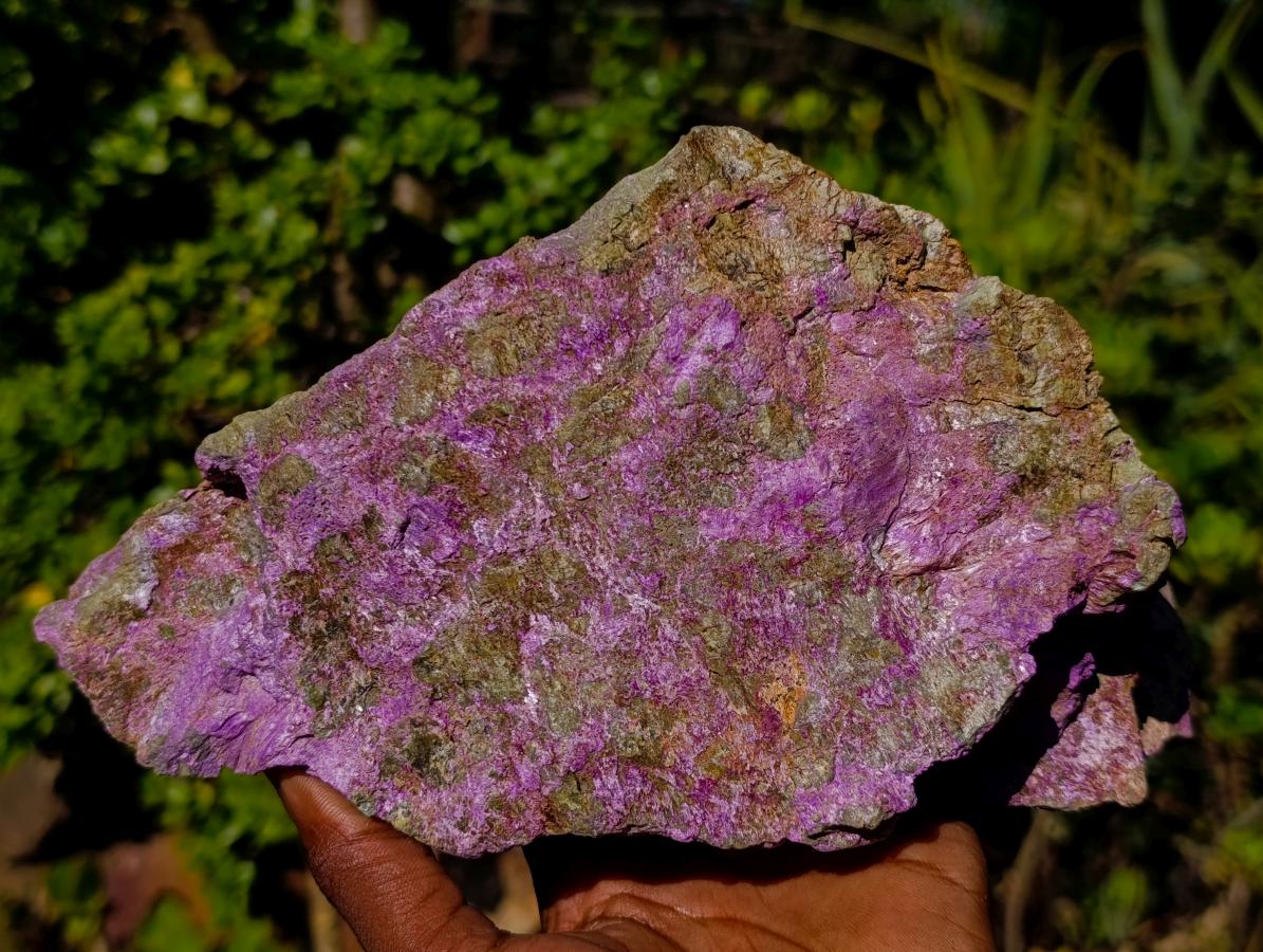 Natural Large Stichtite and Serpentine Rough Colourful Rare Specimen x 1 From Barberton, South Africa
