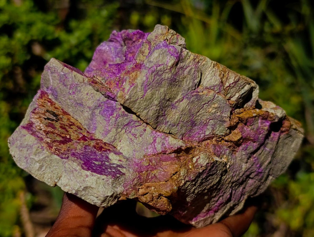 Natural Large Stichtite and Serpentine Rough Colourful Rare Specimen x 1 From Barberton, South Africa