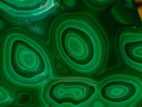 Polished Multi Ring Malachite Flat Plate Display Piece x 1 From Kolwezi, Congo