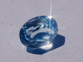 Polished Pair of Bright Sky Blue Aquamarine Faceted Stones x 1 From Erongo, Namibia