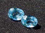 Polished Pair of Bright Sky Blue Aquamarine Faceted Stones x 1 From Erongo, Namibia