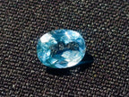 Polished Pair of Bright Sky Blue Aquamarine Faceted Stones x 1 From Erongo, Namibia