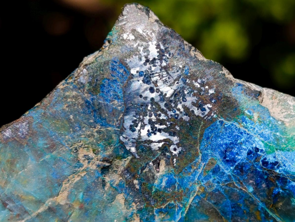 Polished One Side Kaokoveld Shattuckite Slice x 1 From Kaokoveld, Namibia