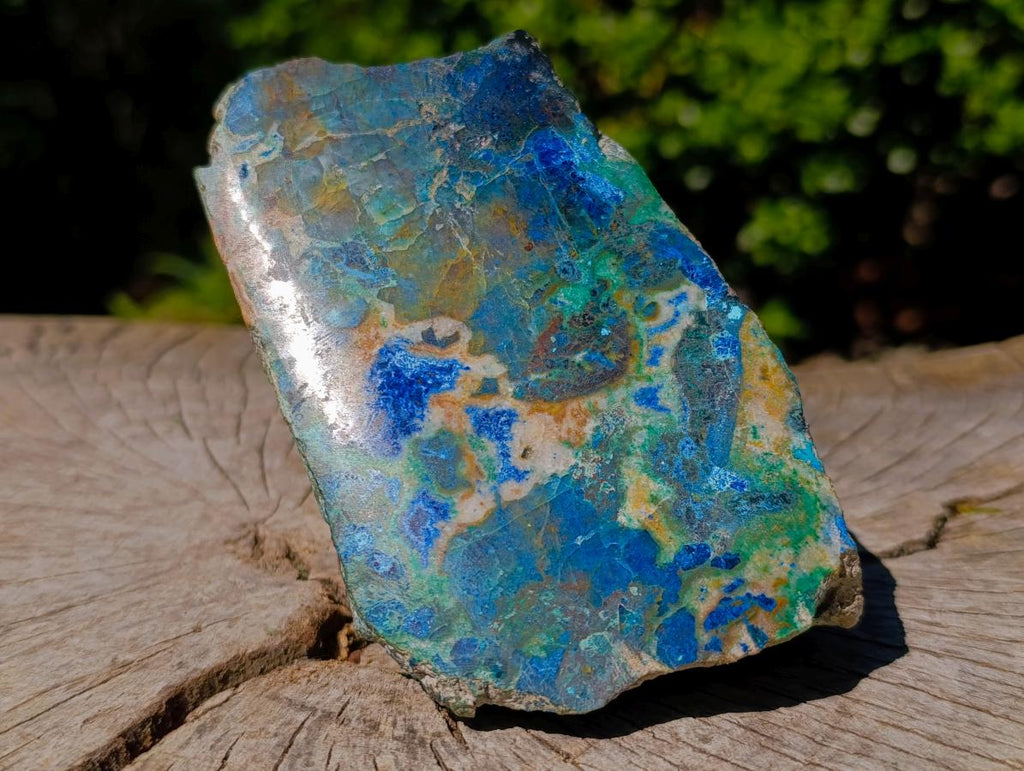 Polished One Side Kaokoveld Shattuckite Slice x 1 From Kaokoveld, Namibia