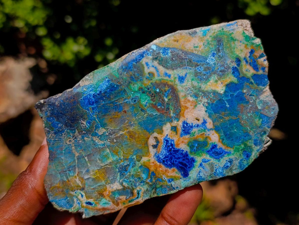 Polished One Side Kaokoveld Shattuckite Slice x 1 From Kaokoveld, Namibia