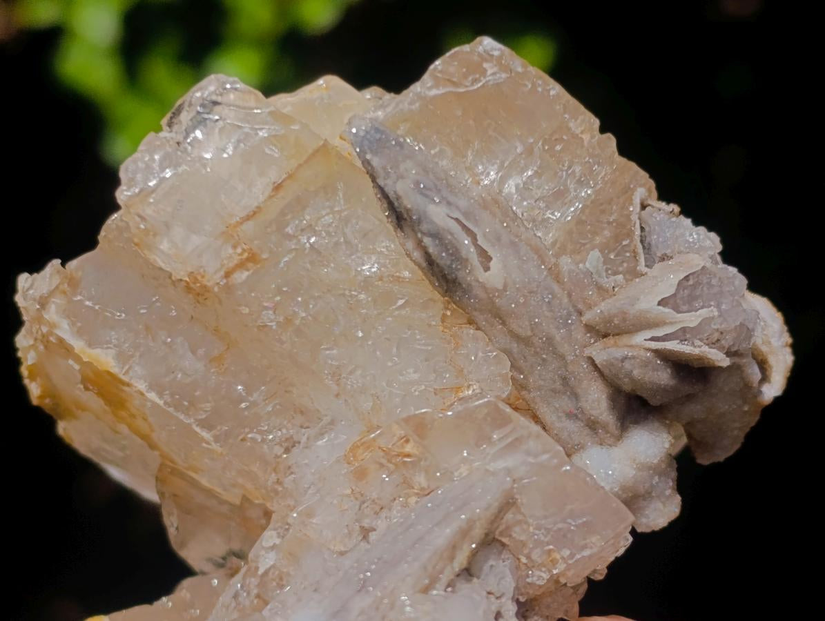 Natural Highly Fluorescent Twin Stacked Rhombohedral Calcite Crystal Specimen x 1 From Albert's Mountain, Lesotho