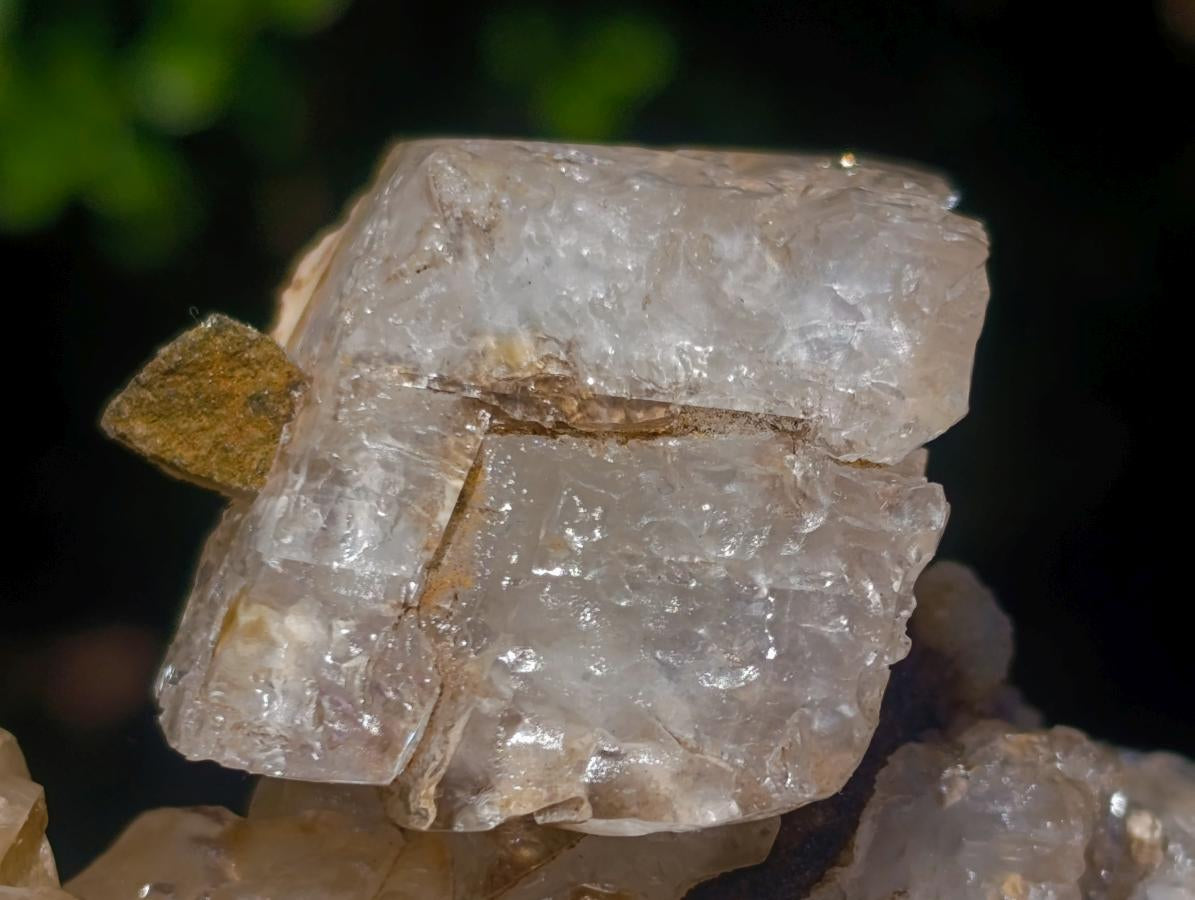 Natural Highly Fluorescent Twin Stacked Rhombohedral Calcite Crystal Specimen x 1 From Albert's Mountain, Lesotho