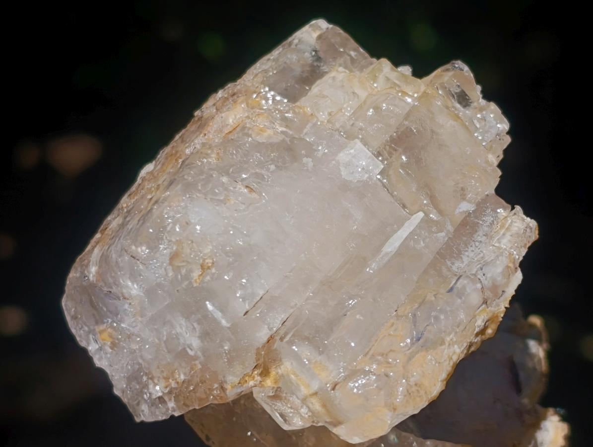 Natural Highly Fluorescent Twin Stacked Rhombohedral Calcite Crystal Specimen x 1 From Albert's Mountain, Lesotho