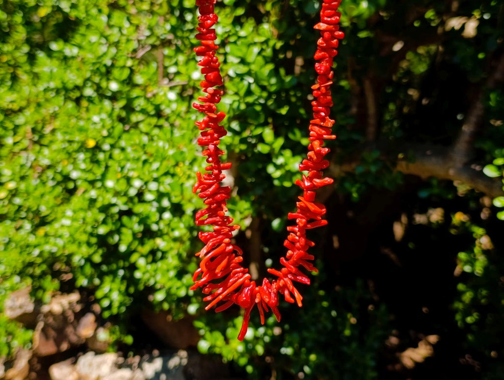 Hand Made Authentic Frangia Natural Red Coral Necklace x 1 From Italy