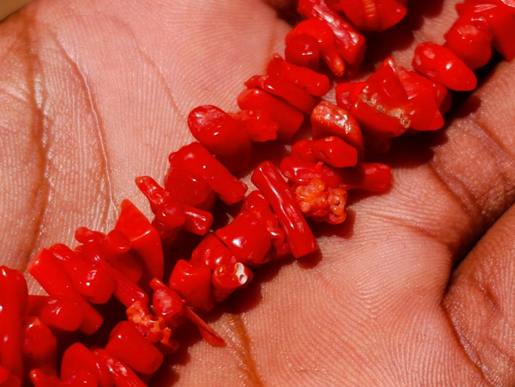 Hand Made Authentic Frangia Natural Red Coral Necklace x 1 From Italy