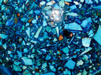 Polished Chrysocolla, Azurite and Malachite Conglomerate Sphere with a Wooden Stand x 1 From Congo (Copy)
