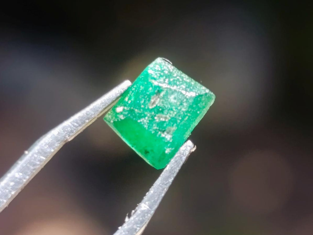 Natural Set of 5 16.41 Carat Sandawana Emerald Crystals x 1 From Sandawana, Zimbabwe