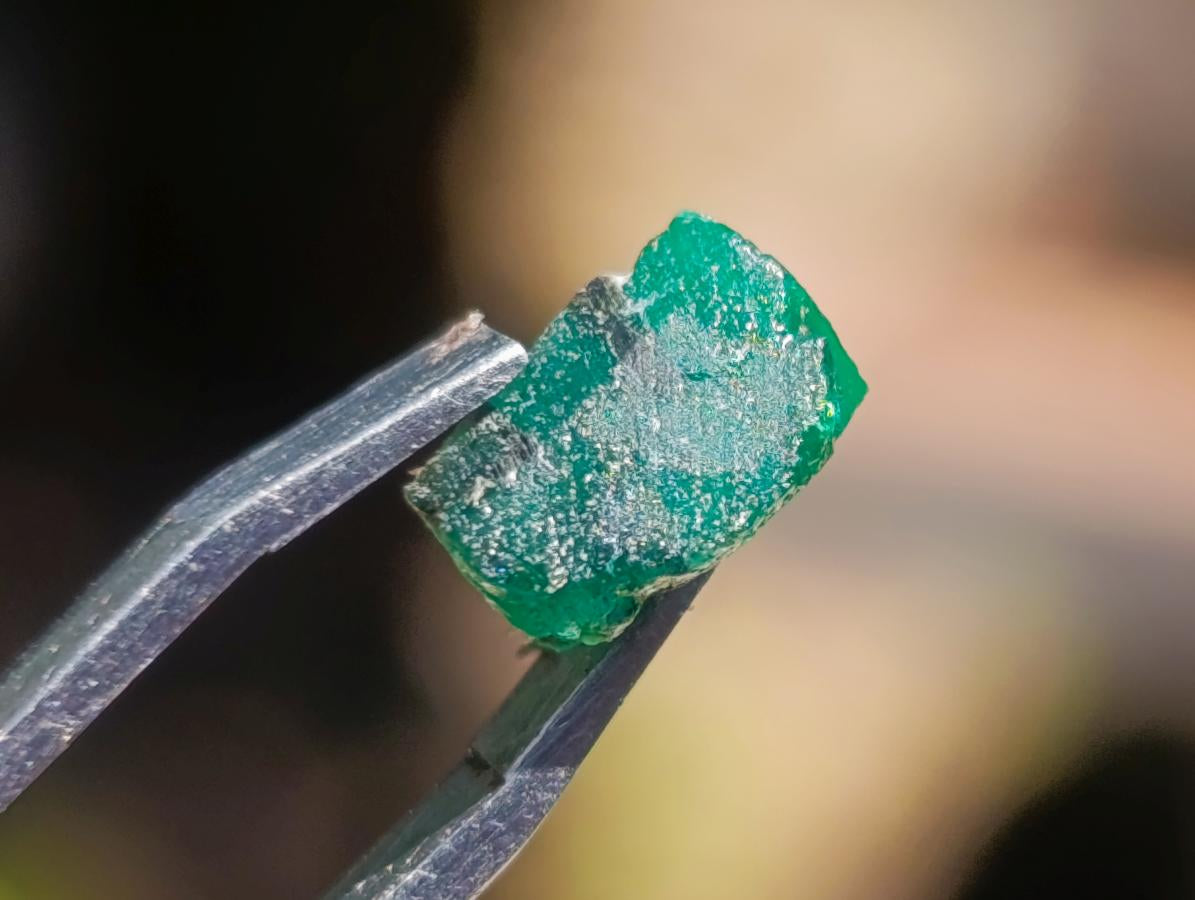 Natural Set of 5 16.41 Carat Sandawana Emerald Crystals x 1 From Sandawana, Zimbabwe