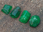 Natural Set of 5 16.41 Carat Sandawana Emerald Crystals x 1 From Sandawana, Zimbabwe