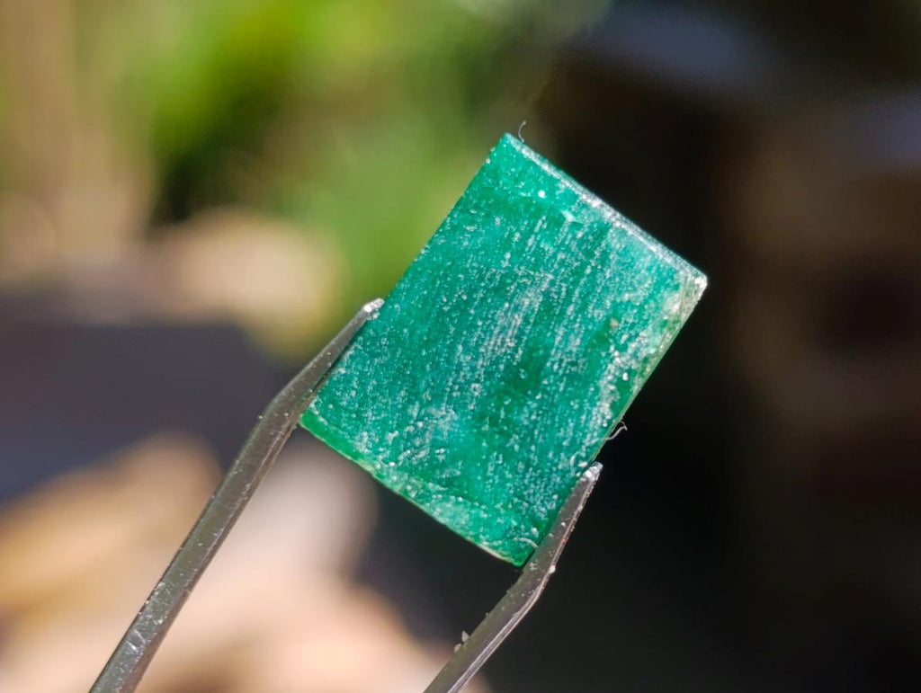 Natural Set of 5 16.41 Carat Sandawana Emerald Crystals x 1 From Sandawana, Zimbabwe
