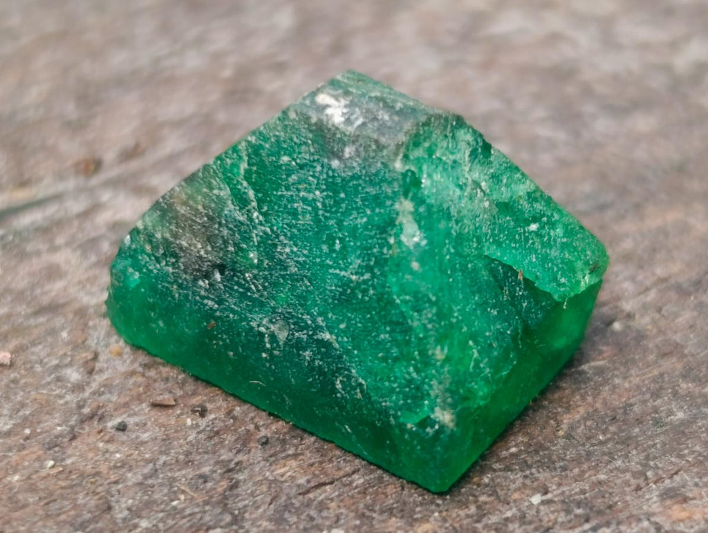 Natural Set of 5 16.41 Carat Sandawana Emerald Crystals x 1 From Sandawana, Zimbabwe