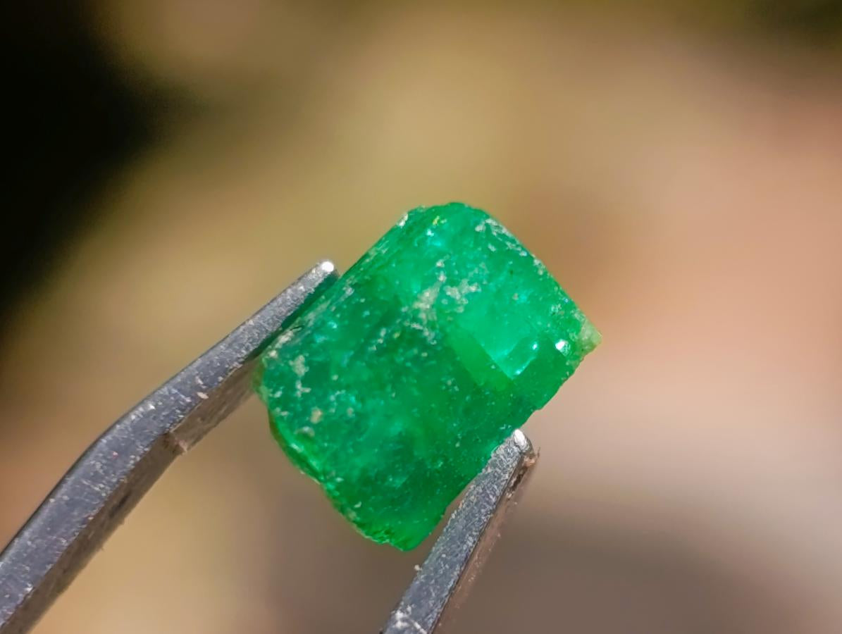 Natural Set of 5 16.41 Carat Sandawana Emerald Crystals x 1 From Sandawana, Zimbabwe