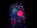 Polished Red Fluorescent Ruby Corundum in Chrome Green Verdite Free Form x 1 From Zimbabwe