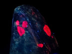 Polished Red Fluorescent Ruby Corundum in Chrome Green Verdite Free Form x 1 From Zimbabwe