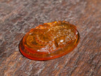 Hand Made Beautiful Fossil Amber Carved Princess Intaglio Cabochon x 1 From Poland