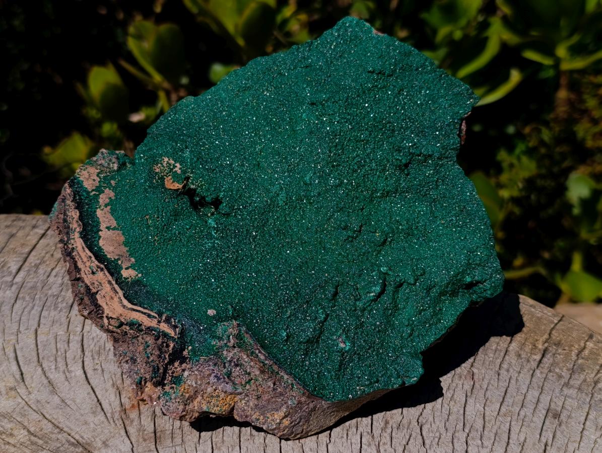 Natural Large Botryoidal Crystalline Malachite Plate Specimen x 1 From Tenke Fungurume, Congo